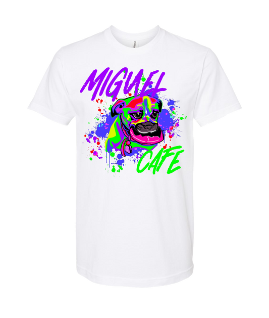 Miguel Cafe music - DOG - White T Shirt