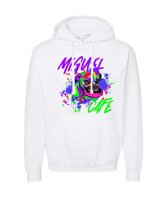 Miguel Cafe music - DOG - White Hoodie