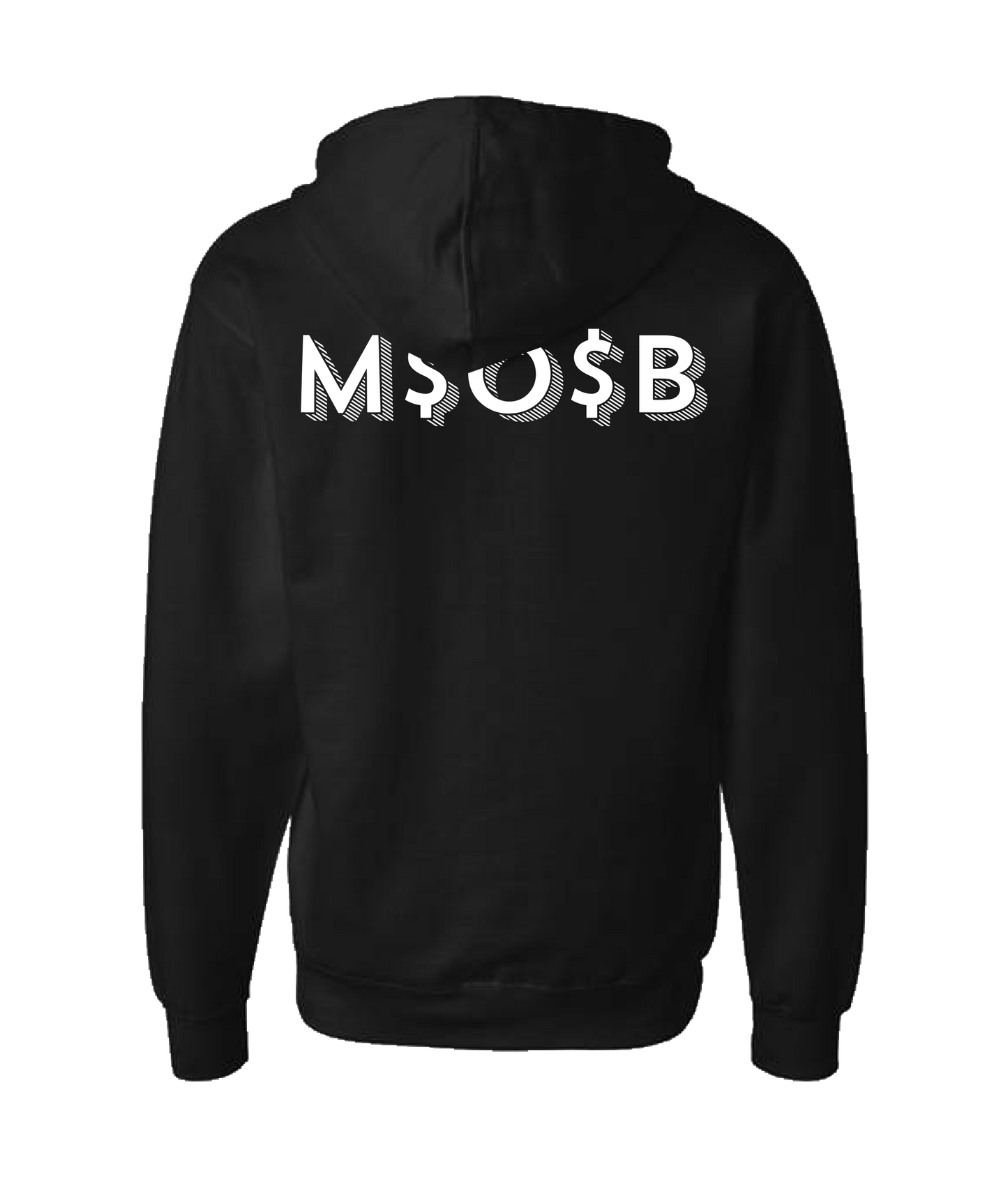 V-MIOBTOP - MOB - Black Zip Up Hoodie
