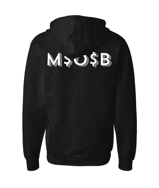 V-MIOBTOP - MOB - Black Zip Up Hoodie