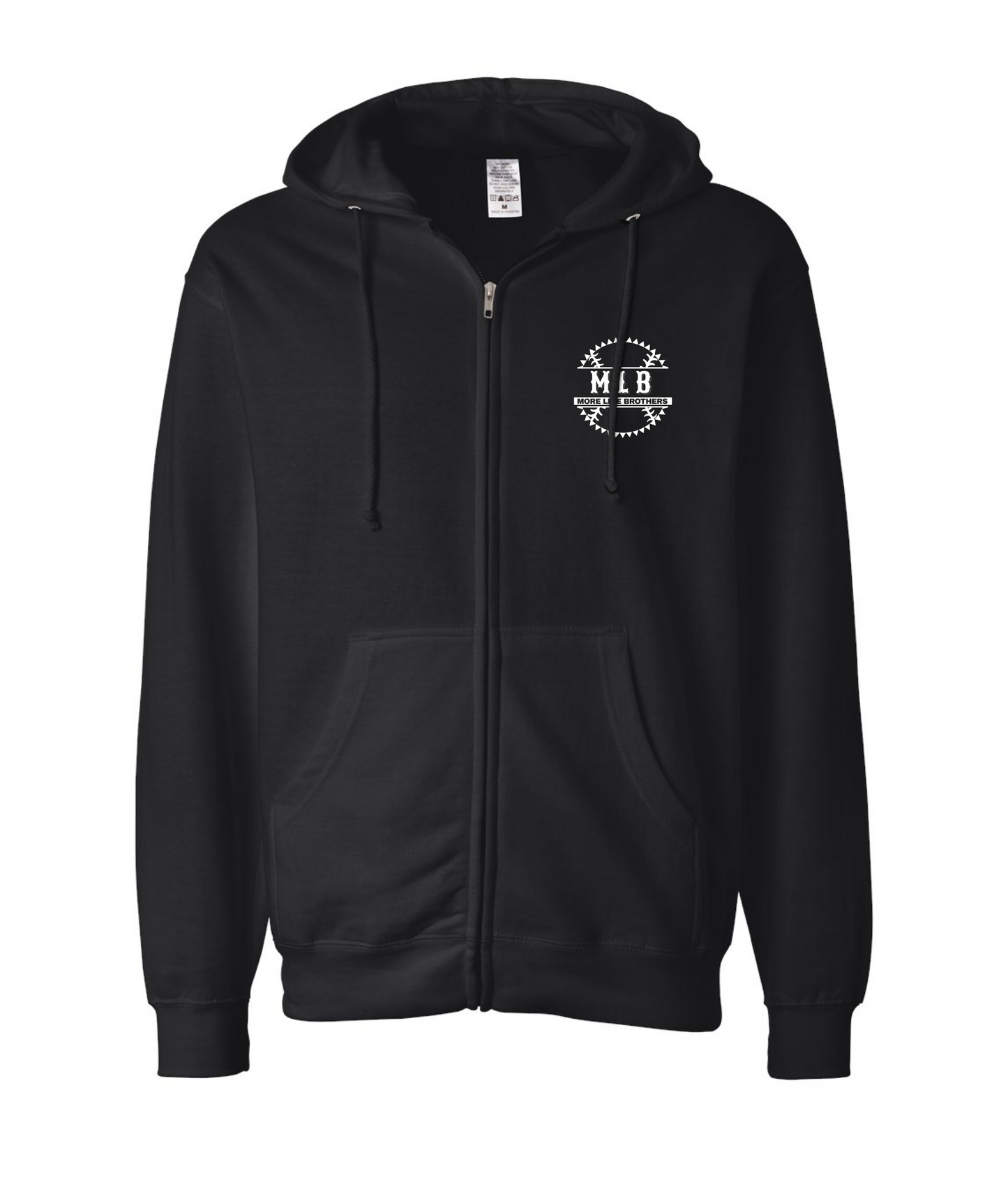 More Like Brothers Apparel - Logo - Black Zip Hoodie