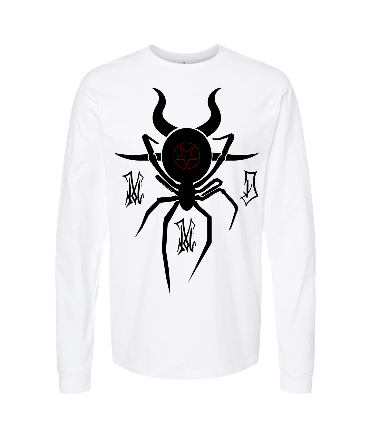 Man Made Disaster Threads - Fuck emotions - White Long Sleeve T
