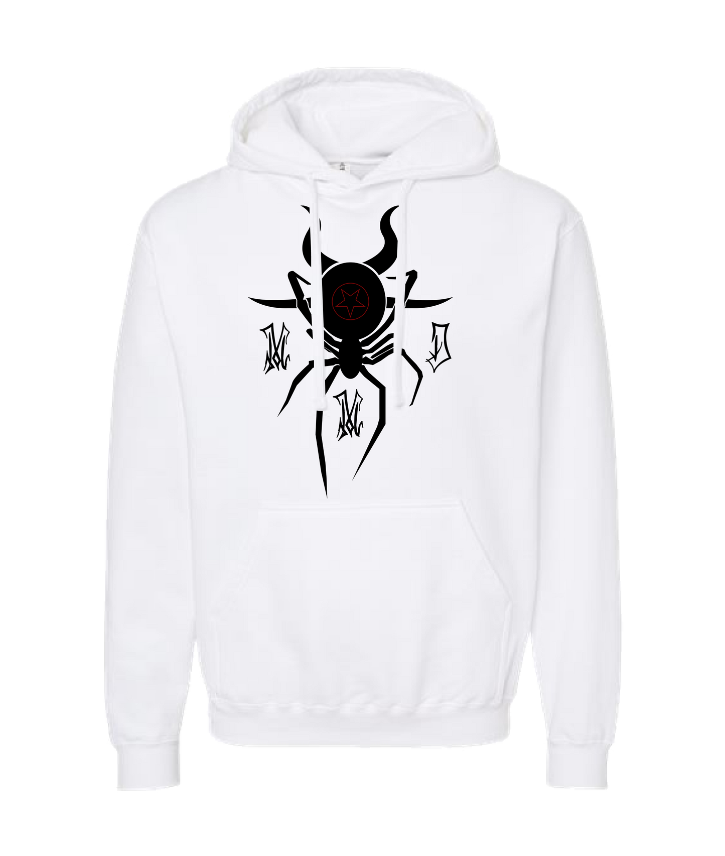 Man Made Disaster Threads - Fuck emotions - White Hoodie
