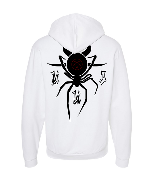 Man Made Disaster Threads - Fuck emotions - White Zip Up Hoodie