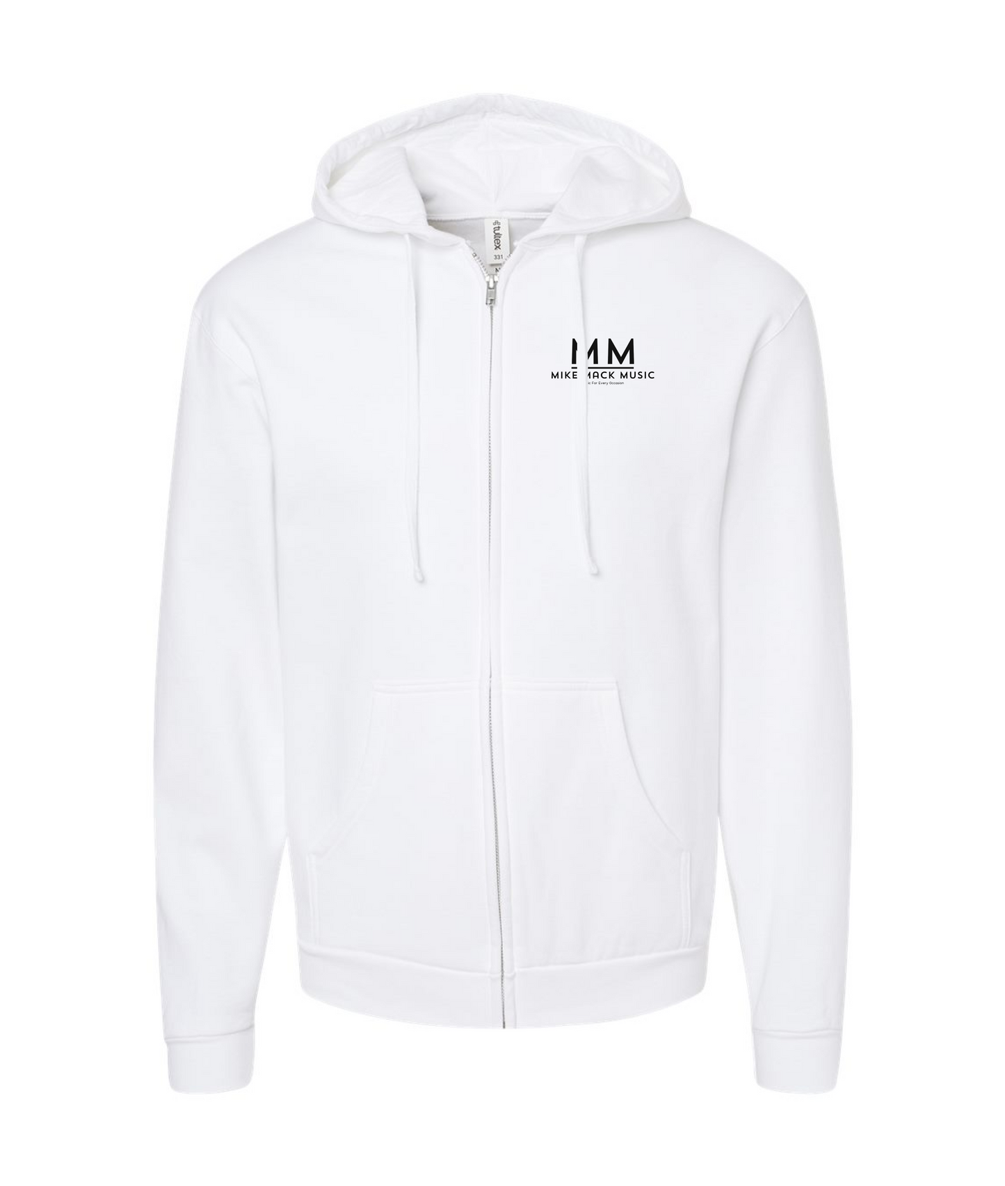 Mike Mack Music - Logo - White Zip Hoodie