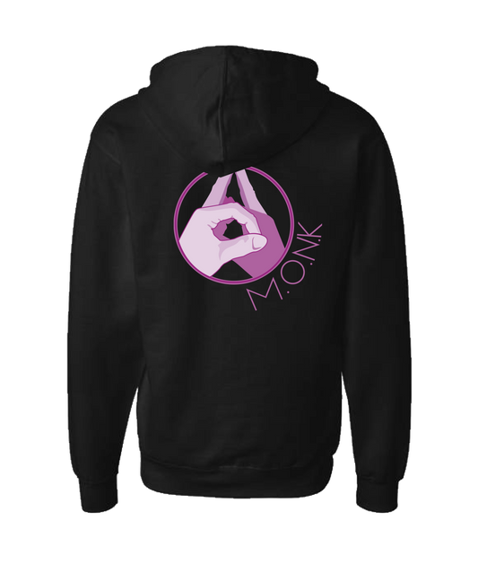 Monk Melville - M.O.N.K - Black Zip Up Hoodie
