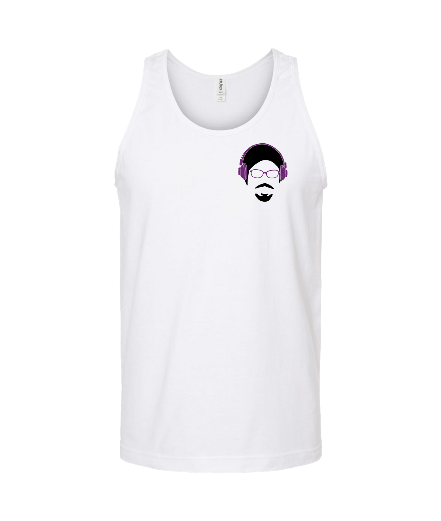 Monk Melville - #Monkwithme - White Tank Top