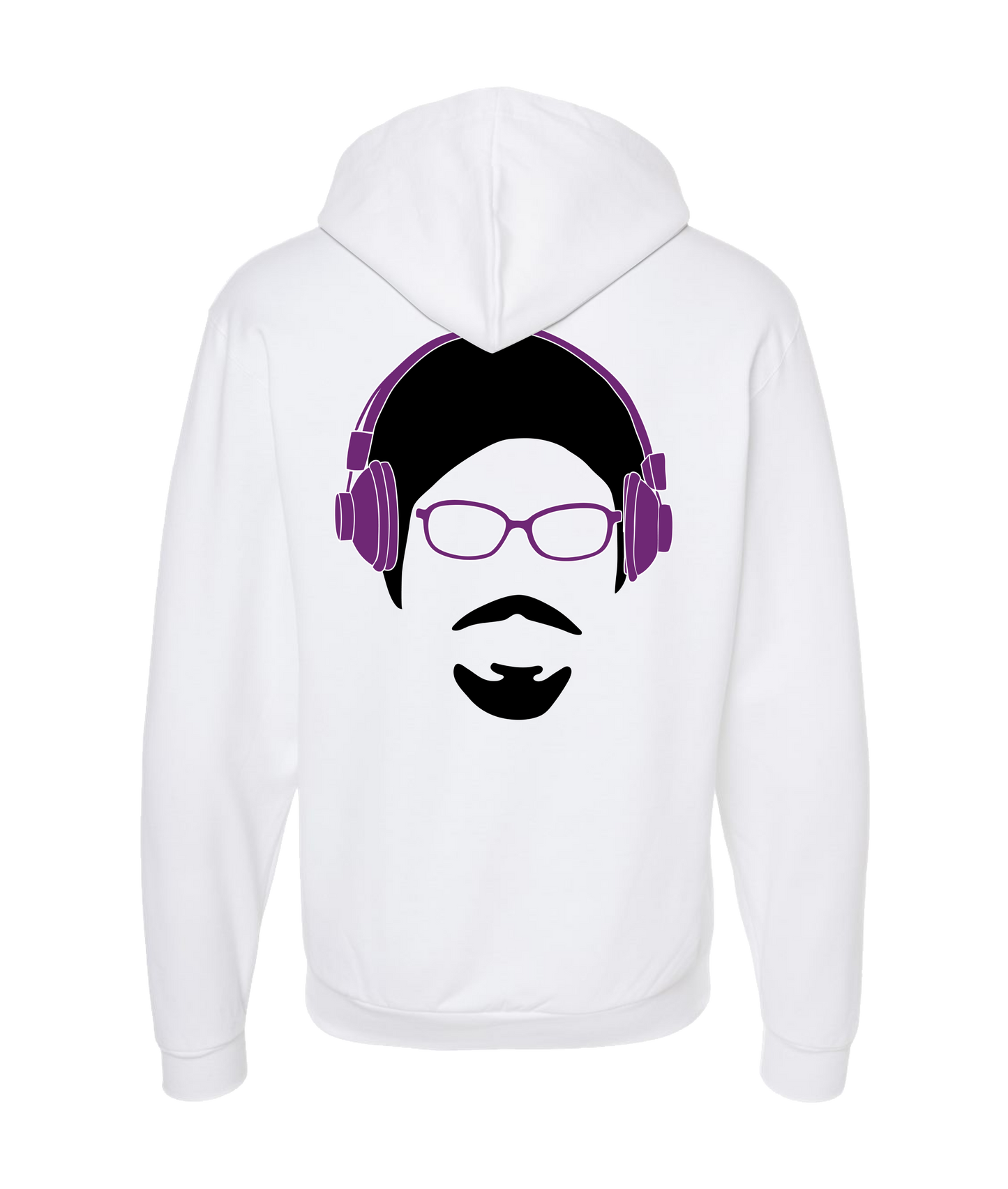 Monk Melville - #Monkwithme - White Zip Up Hoodie