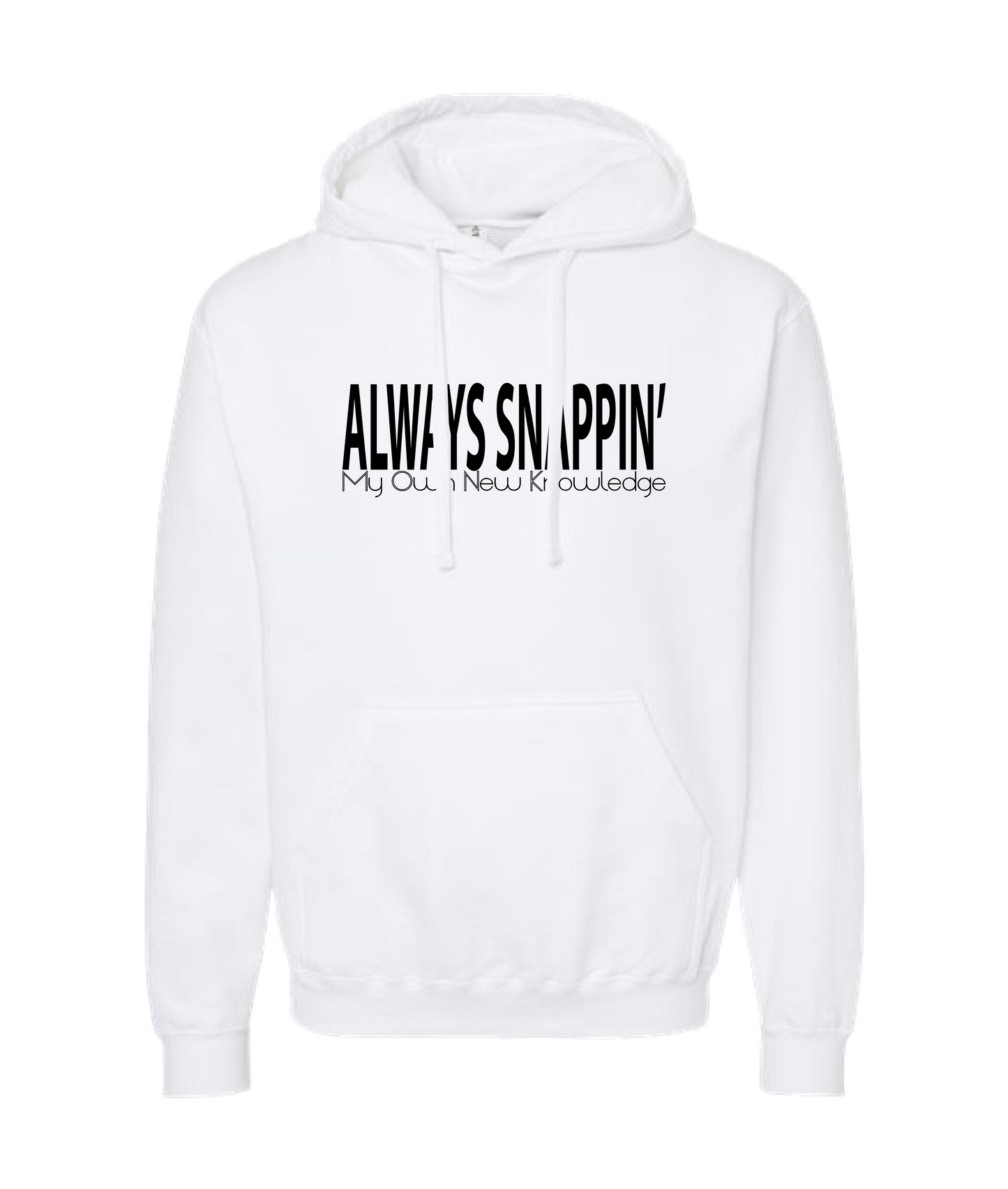 Monk Melville - Always Snappin' - White Hoodie