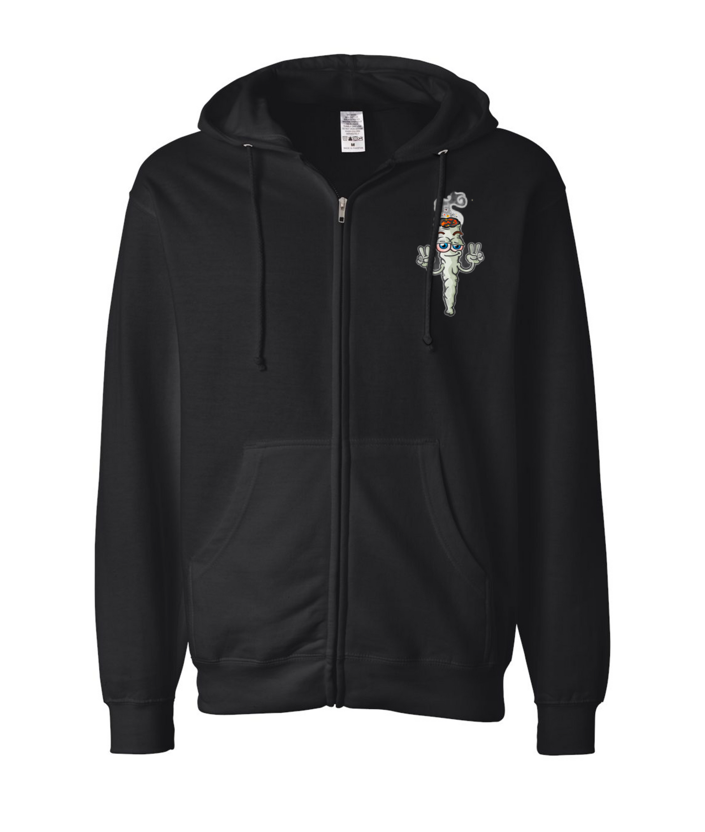 Moving Around - Culture - Black Zip Up Hoodie