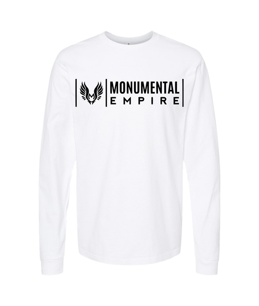 Monumental Empire - BOX LOGO - White Long Sleeve T