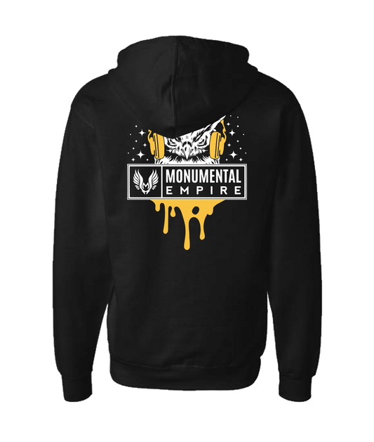 Monumental Empire - BIRD LOGO - Black Zip Up Hoodie