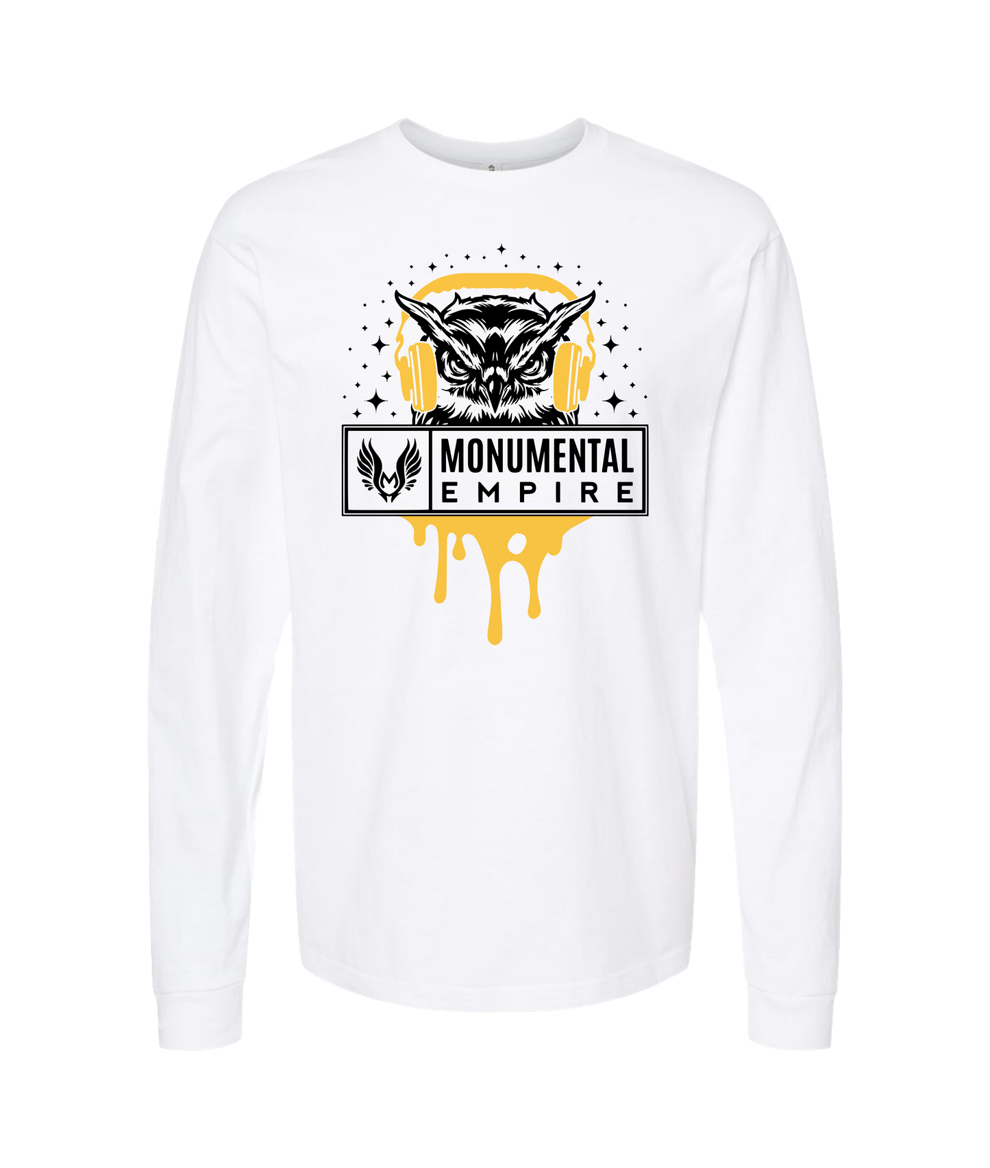 Monumental Empire - BIRD LOGO - White Long Sleeve T