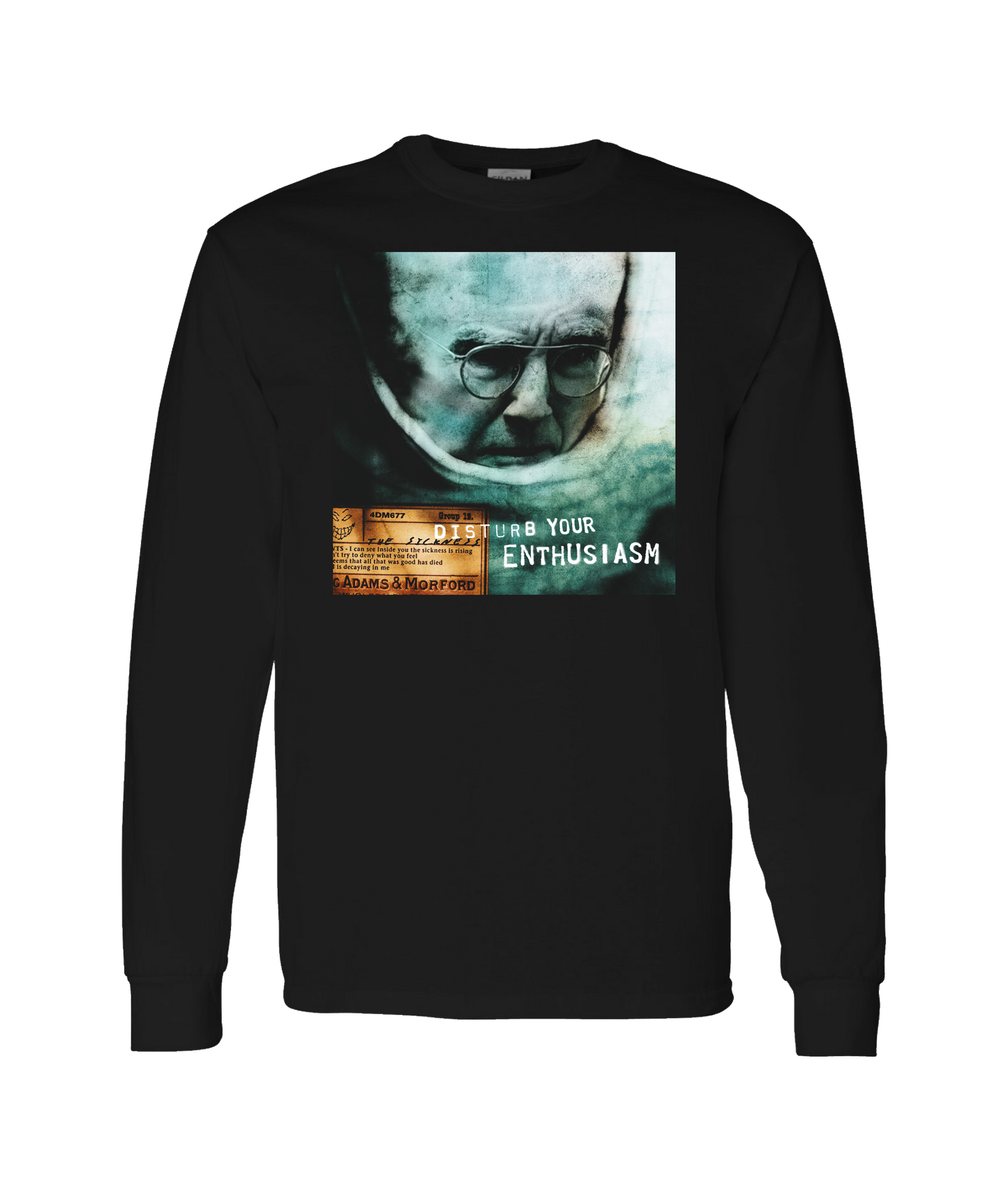 V-MOMOTOP - DYE - Black Long Sleeve T