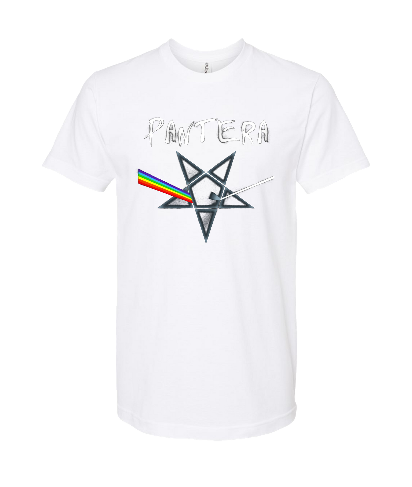 V-MOMOTOP - PINK-PANTERA - White T-Shirt