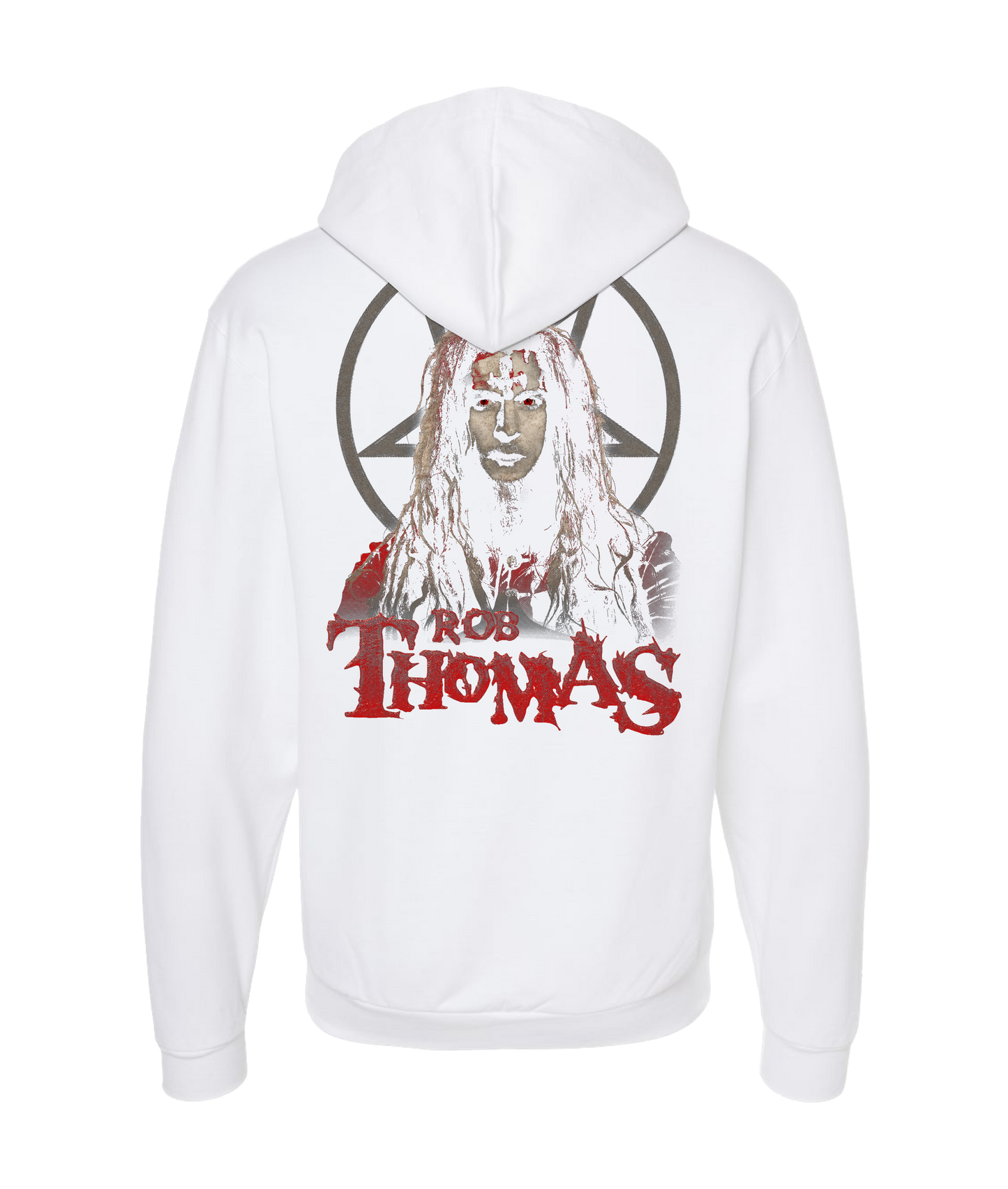 Modern Morons - ROB-THOMBIE - White Zip Up Hoodie