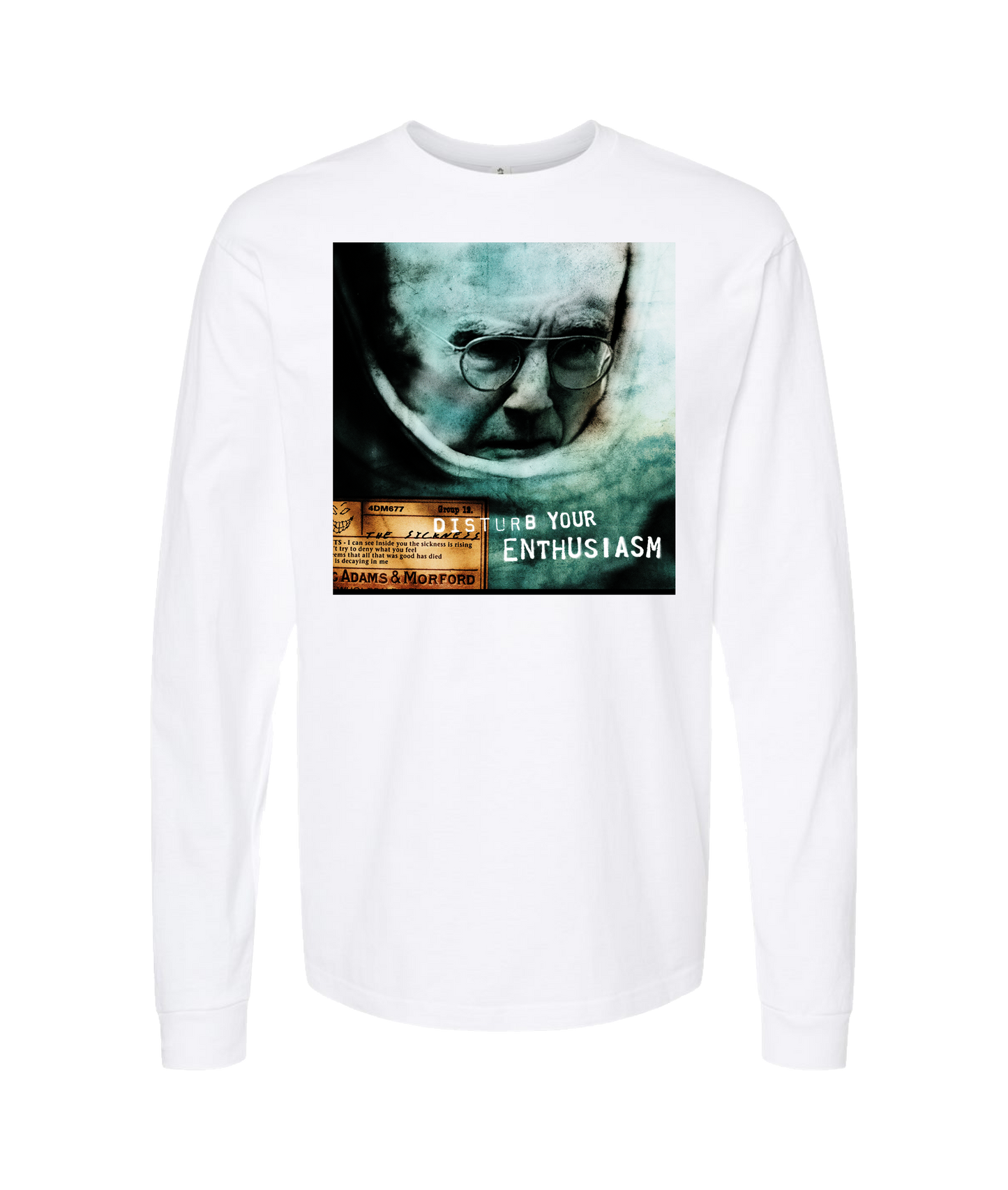 V-MOMOTOP - DYE - White Long Sleeve T