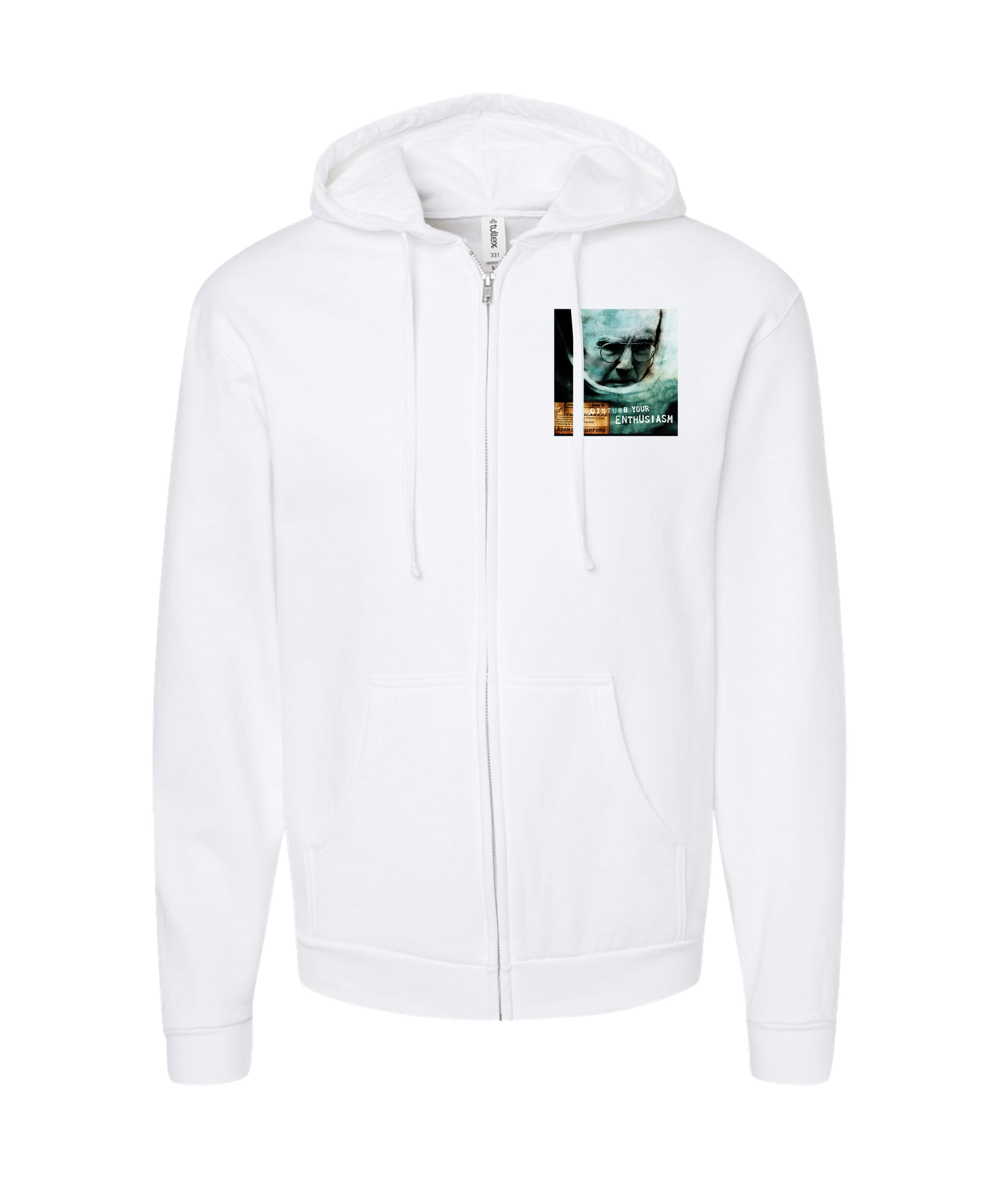 Modern Morons - DYE - White Zip Up Hoodie