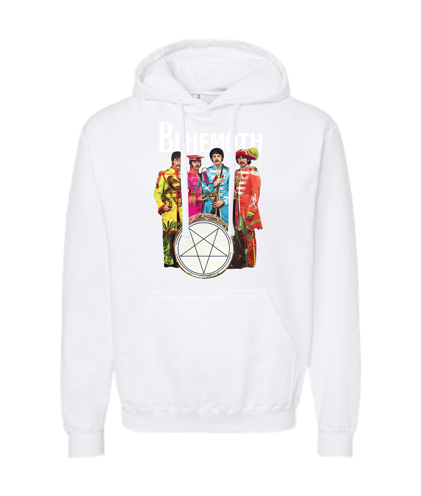 Modern Morons - THE-BEHEMOTHS - White Hoodie