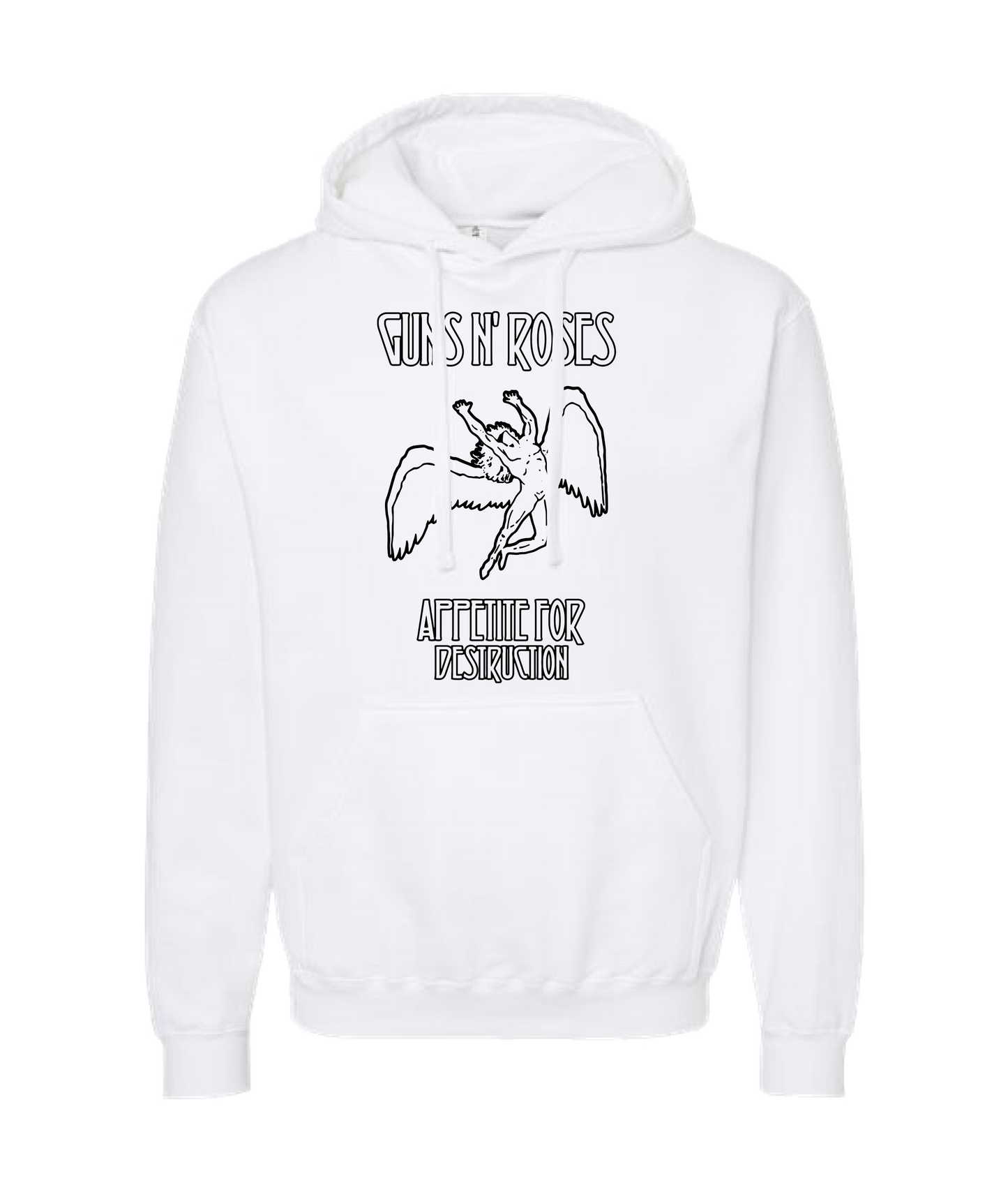 V-MOMOTOP - LED-N-ROSES - White Hoodie