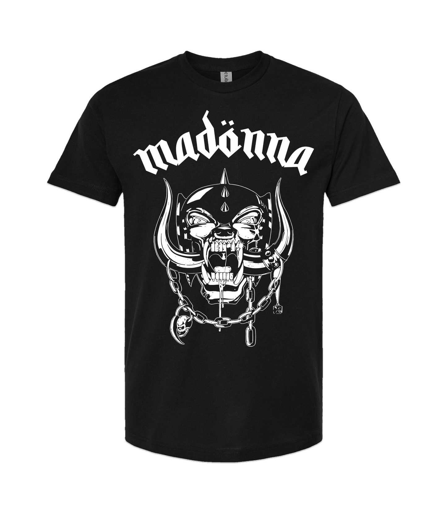 V-MOMOTOP - MADONAHEAD - Black T-Shirt
