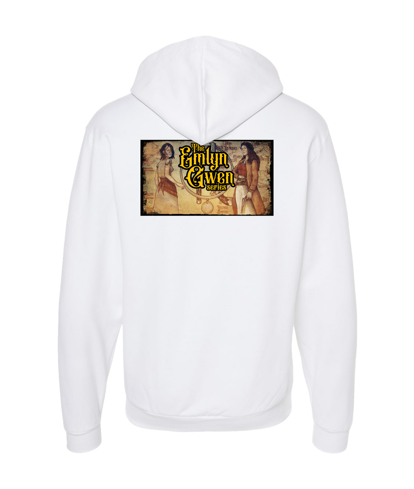 Wyrd Road - The Emlyn Gwen Series - White Zip Up Hoodie