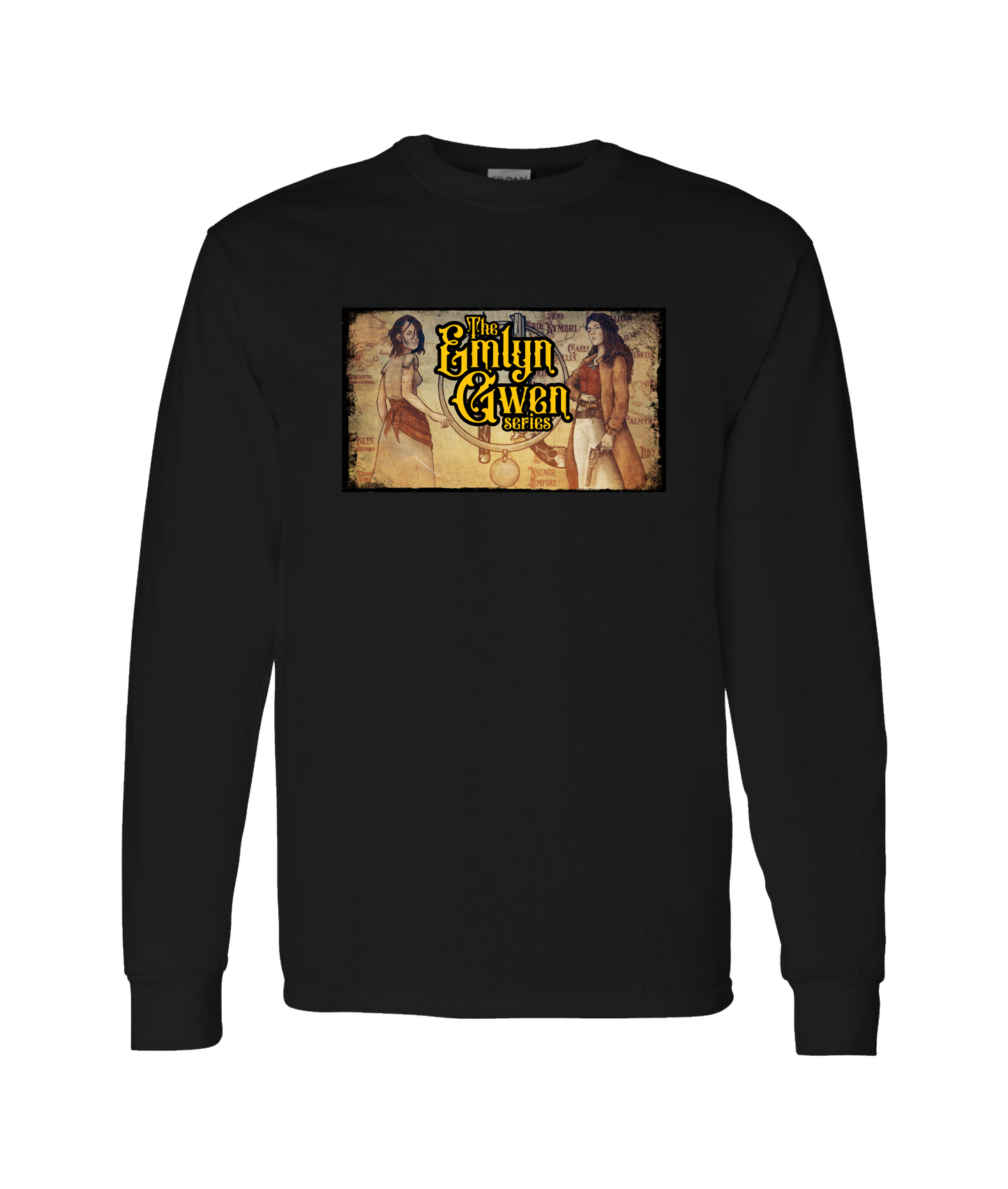 Wyrd Road - The Emlyn Gwen Series - Black Long Sleeve T