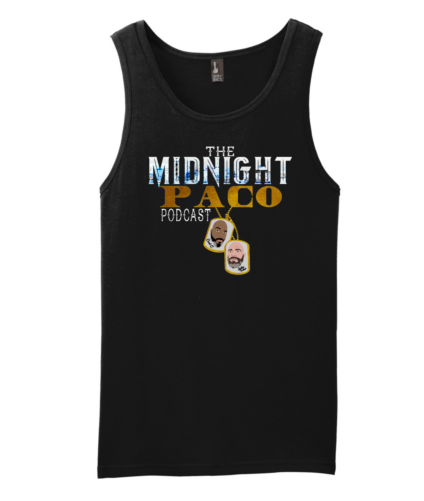 The Midnight Paco Podcast - Logo - Black Tank Top