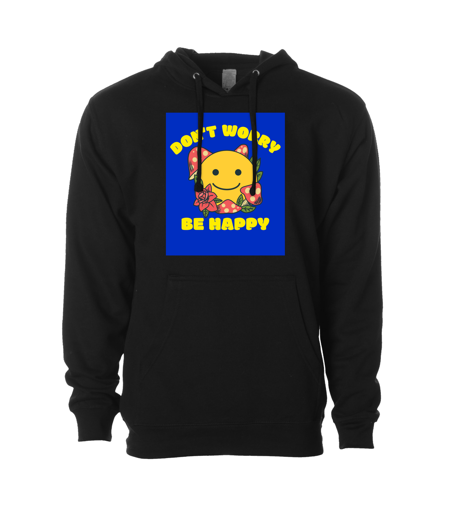 MycoPsycho - Don't Worry Be Happy - Black Hoodie