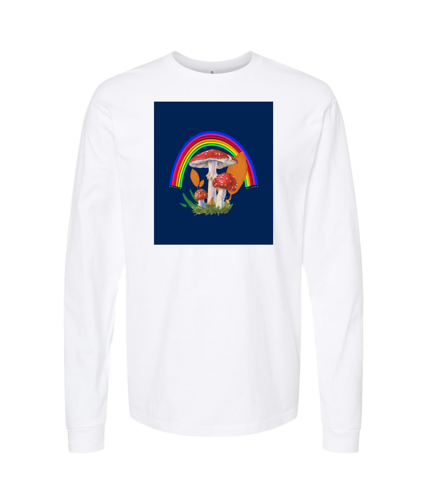 MycoPsycho - Rainbow Mycology - White Long Sleeve T