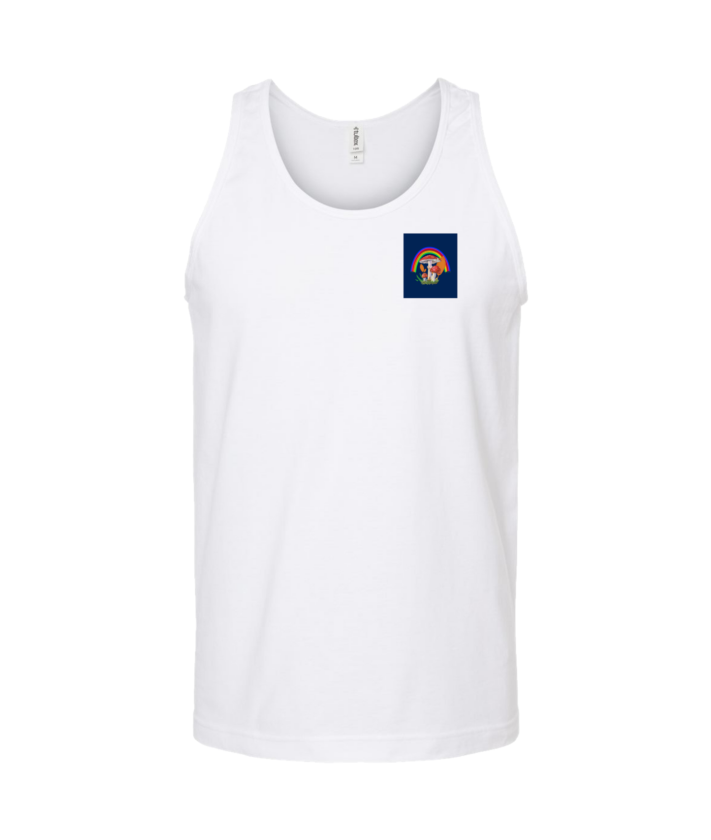MycoPsycho - Rainbow Mycology - White Tank Top