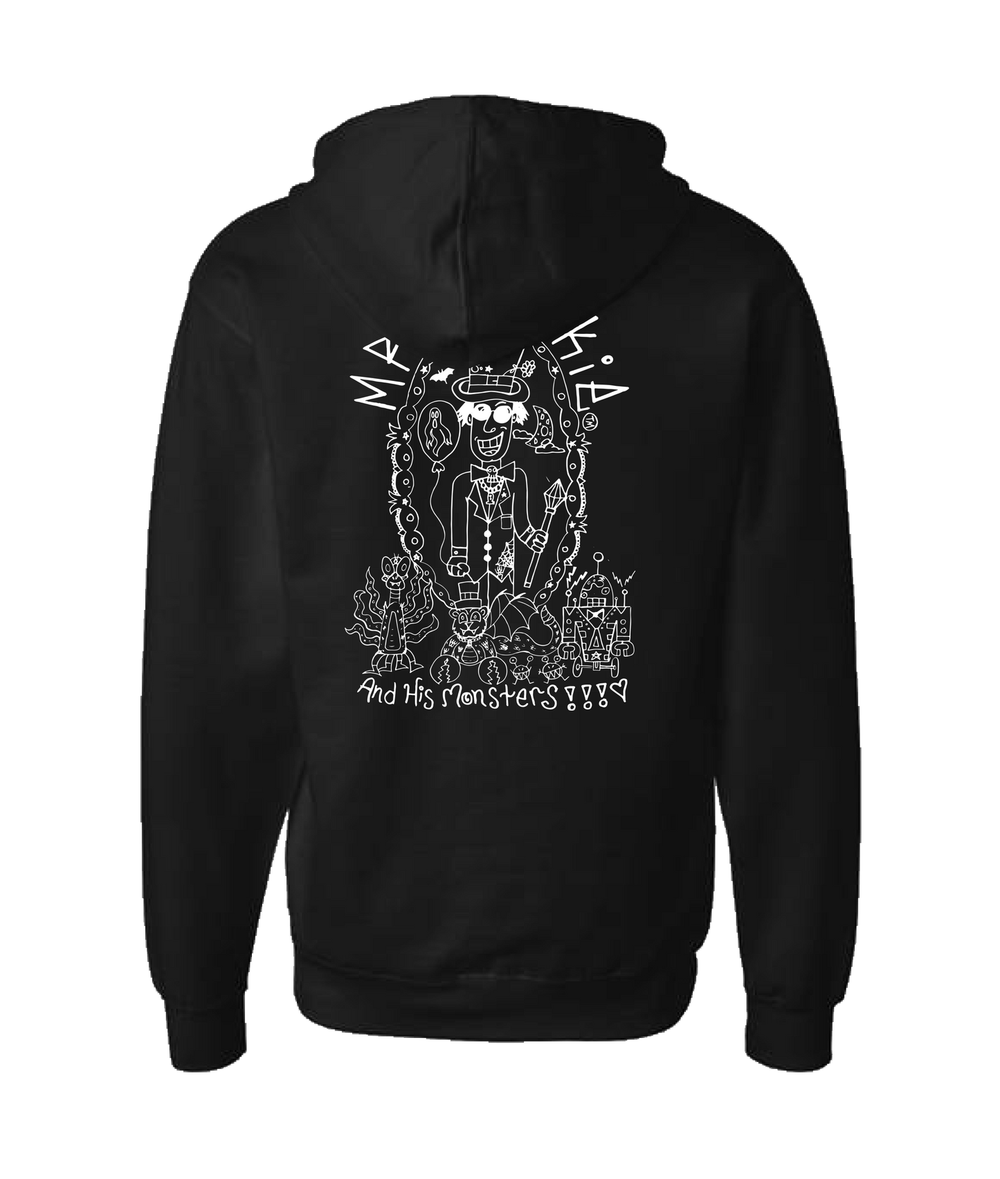 Mr.Spookie - LOGO 1 - Black Zip Up Hoodie