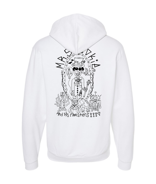 V-MRS - LOGO 1 - White Zip Up Hoodie