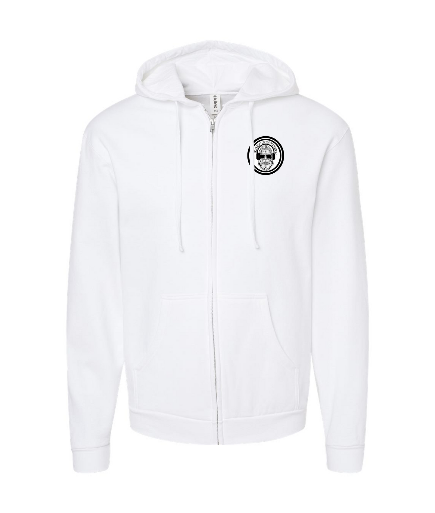 Mannimal Research - Sasquatch - White Zip Hoodie