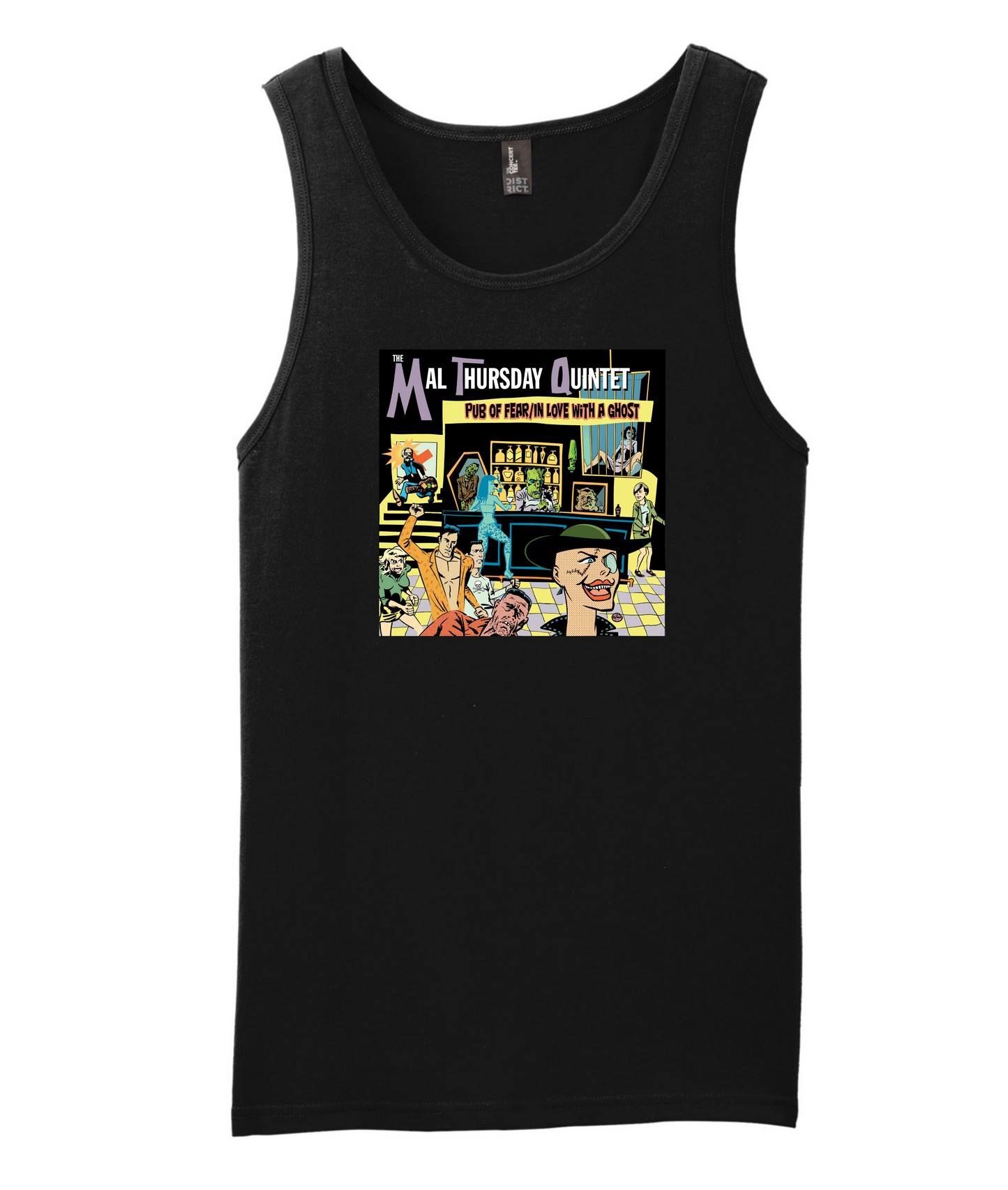 Mal Thursday Quintet - Pub of Fear/In Love With a Ghoot - Black Tank Top
