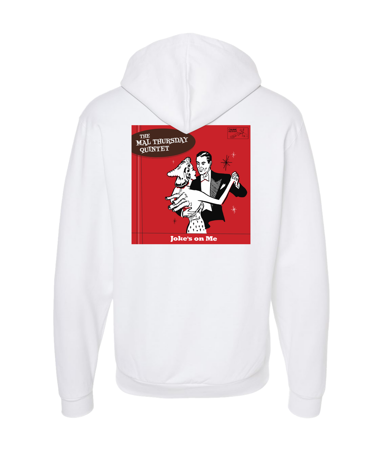 Mal Thursday Quintet - Joke's On Me - White Zip Up Hoodie