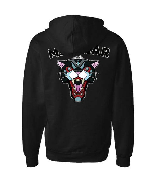 MAT WAR PRO WRESTLING - MAT CAT - Black Zip Up Hoodie