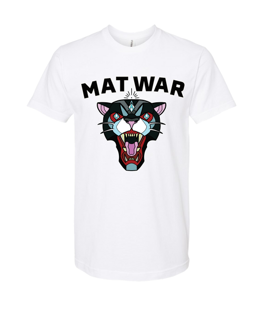 MAT WAR PRO WRESTLING - MAT CAT - White T Shirt