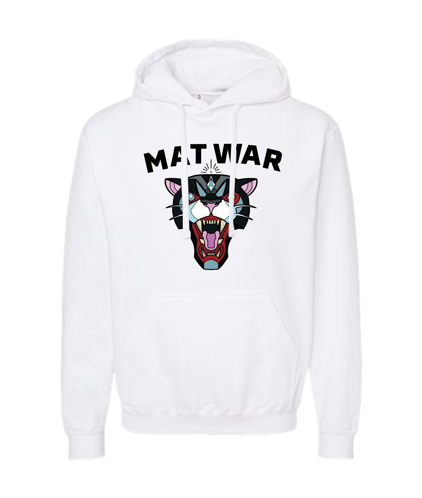 MAT WAR PRO WRESTLING - MAT CAT - White Hoodie