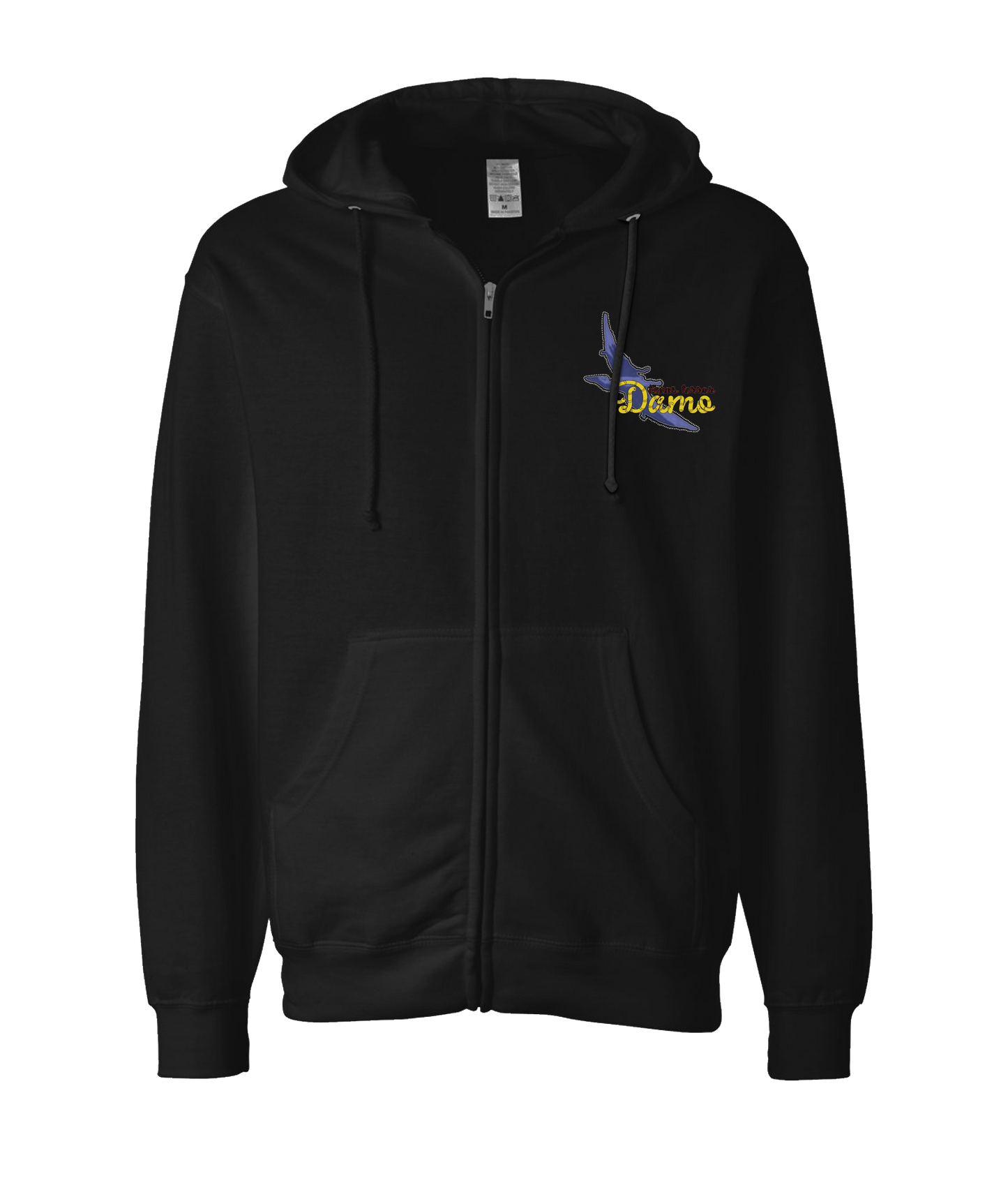 MAT WAR PRO WRESTLING - TEXAS TERROR - Black Zip Up Hoodie