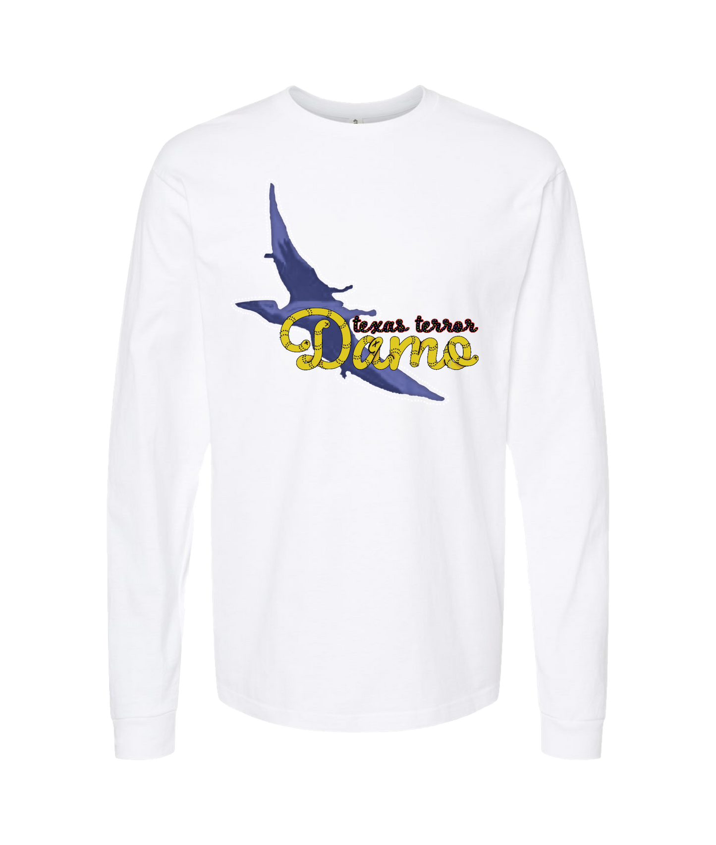 MAT WAR PRO WRESTLING - TEXAS TERROR - White Long Sleeve T