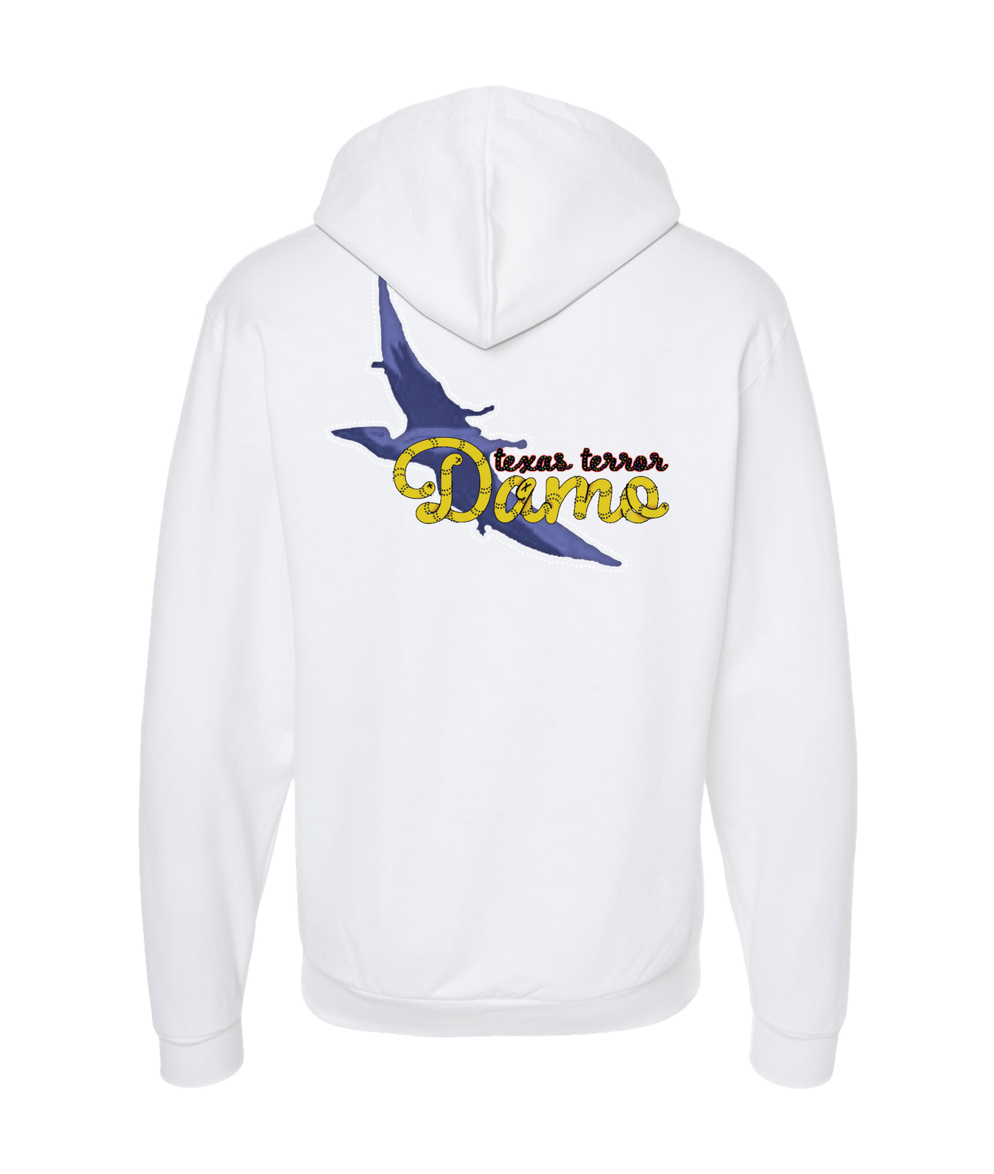 V-MWPWTOP - TEXAS TERROR - White Zip Up Hoodie