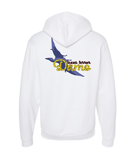 V-MWPWTOP - TEXAS TERROR - White Zip Up Hoodie