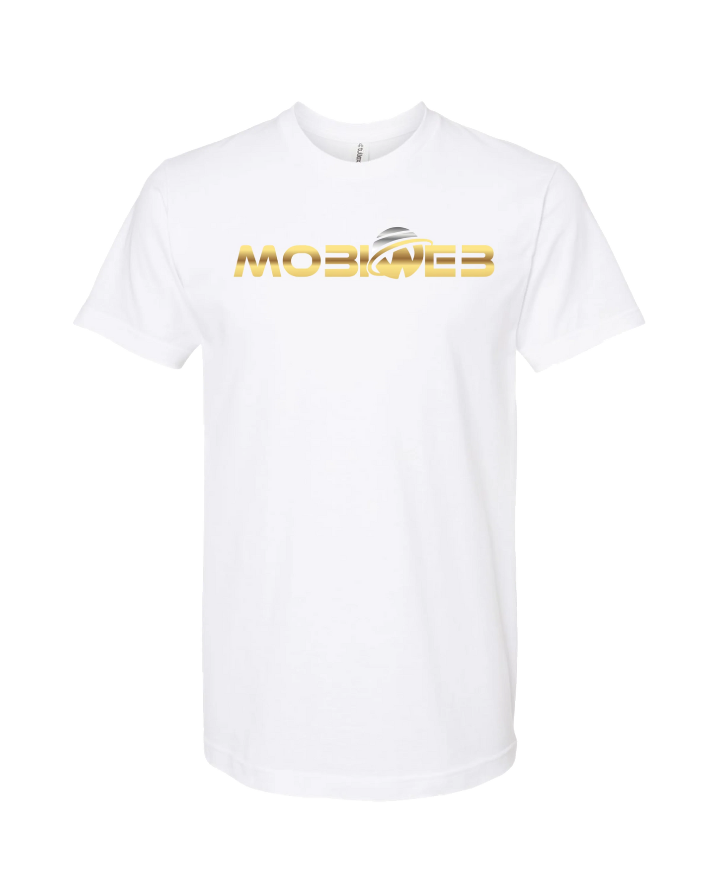 MobiWeb - MobiWeb Gold Logo - White T-Shirt