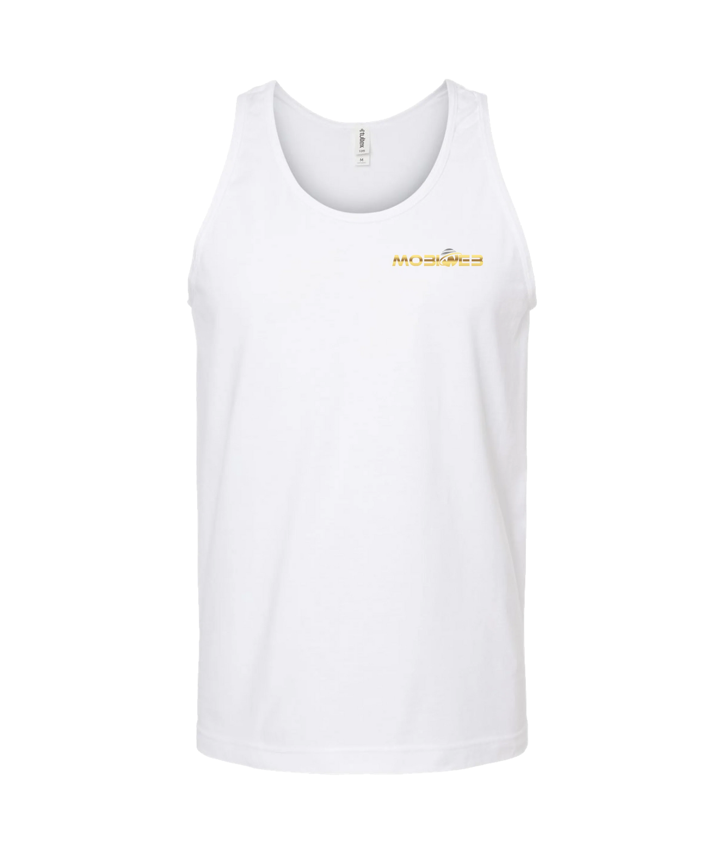MobiWeb - MobiWeb Gold Logo - White Tank Top