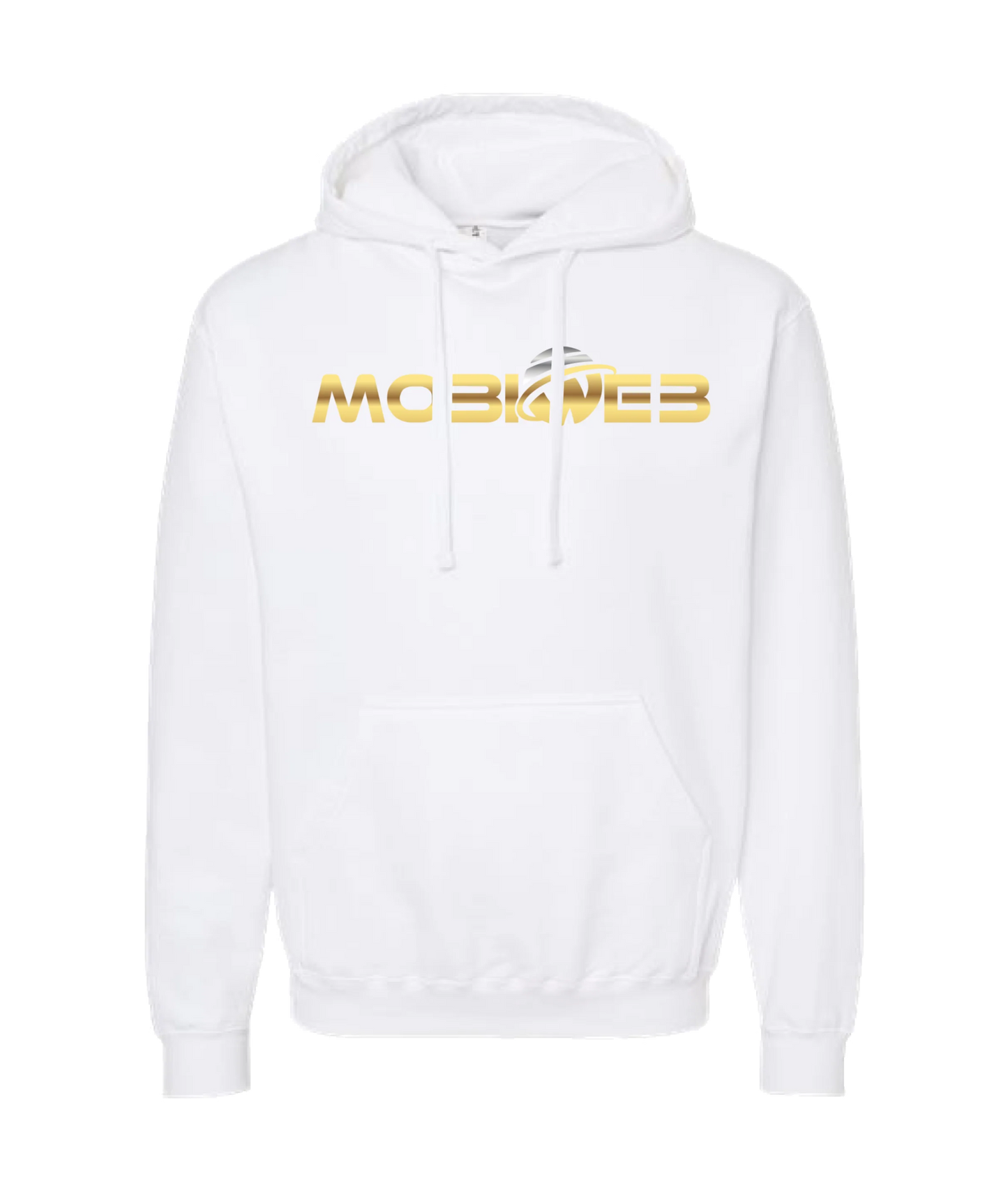 MobiWeb - MobiWeb Gold Logo - White Hoodie