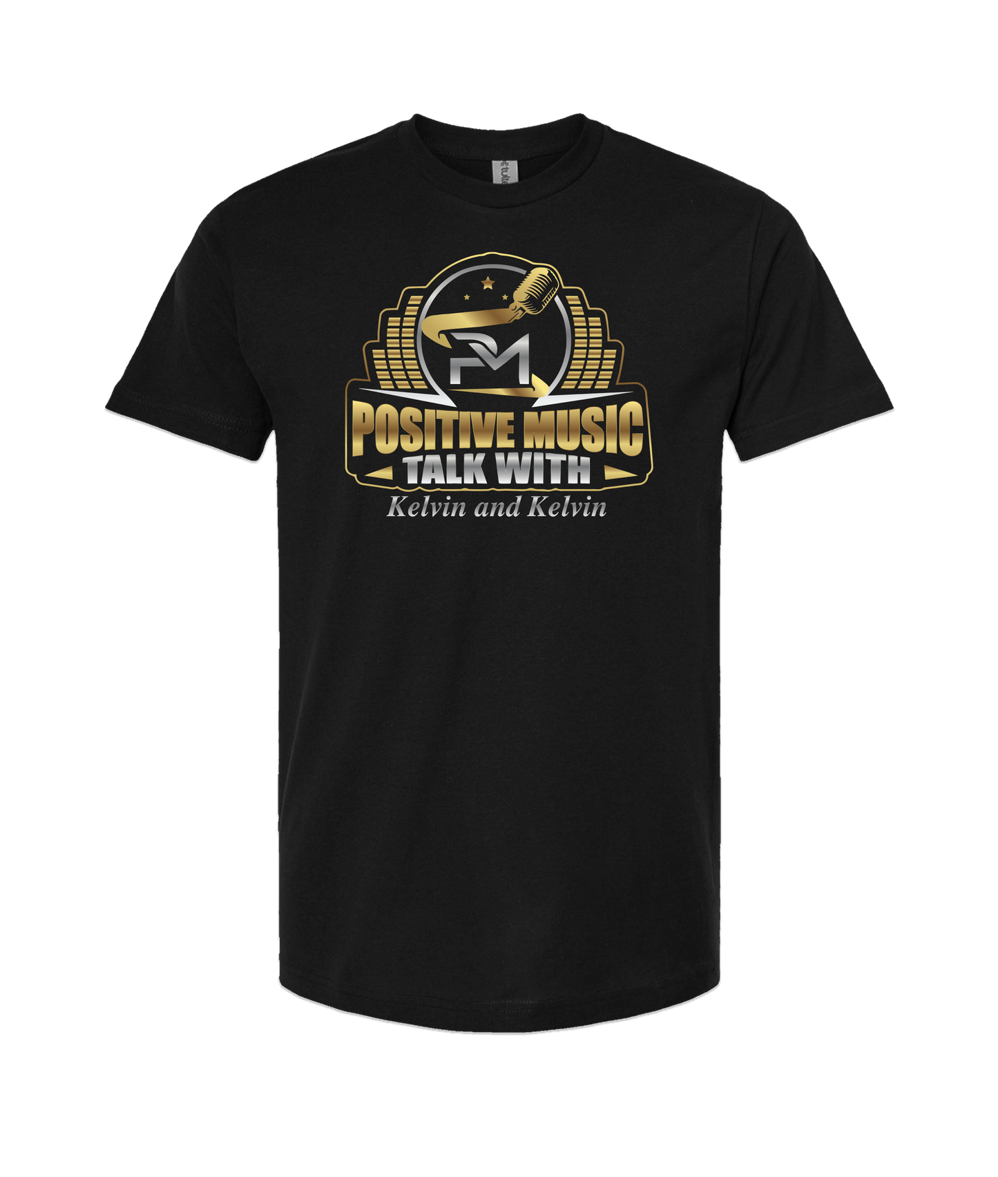 MobiWeb - Positive Music With Kelvin & Kelvin - Black T-Shirt