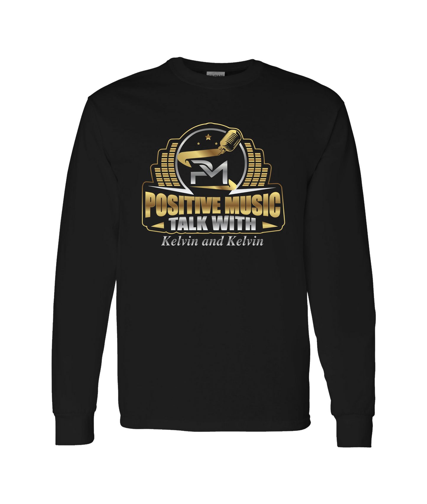 MobiWeb - Positive Music With Kelvin & Kelvin - Black Long Sleeve T