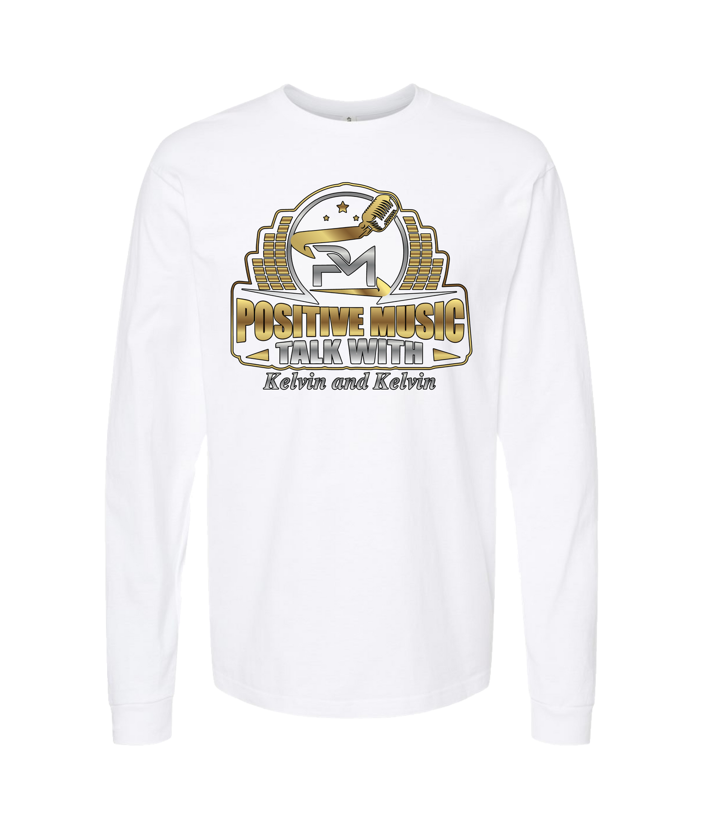 MobiWeb - Positive Music With Kelvin & Kelvin - White Long Sleeve T