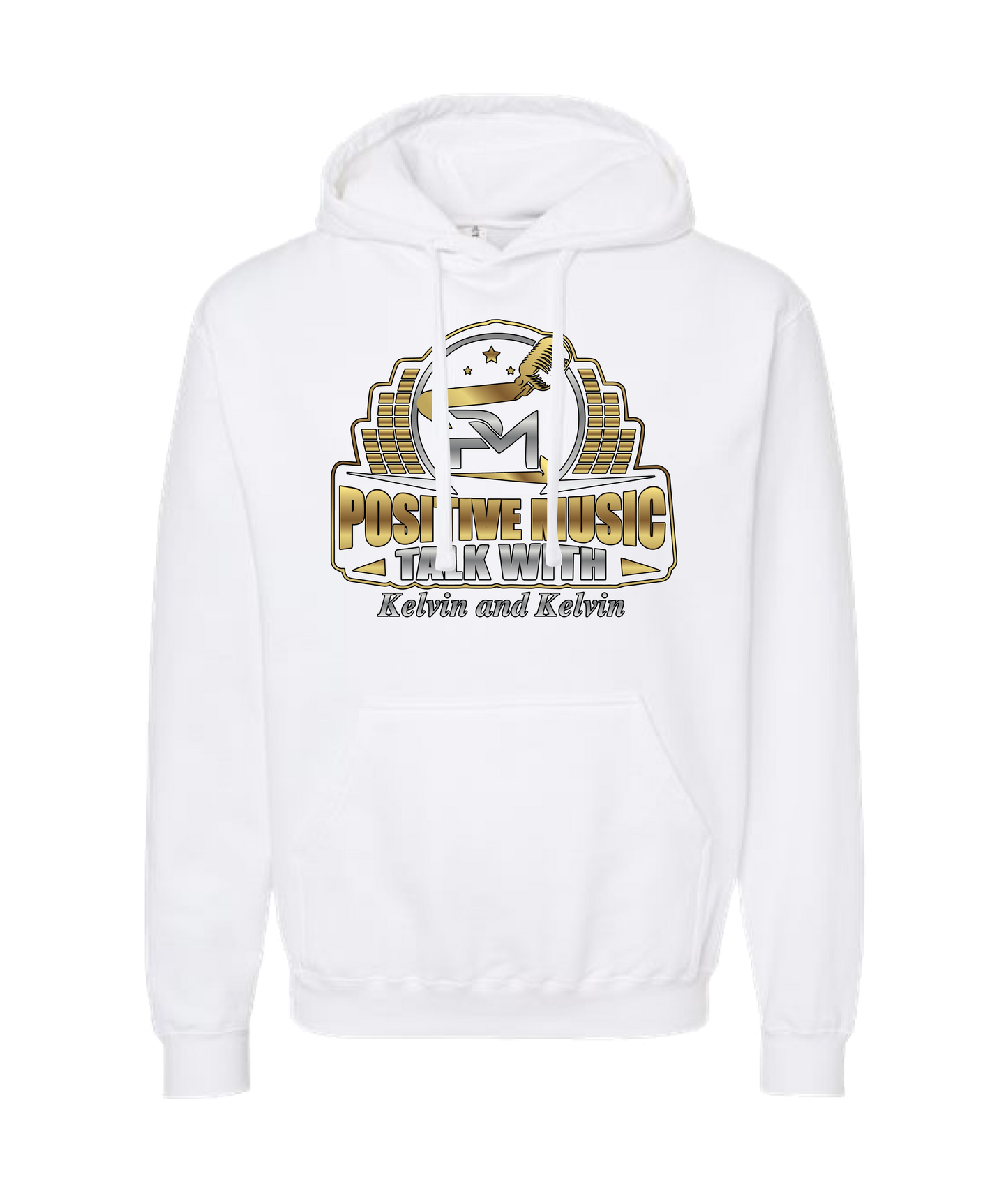 MobiWeb - Positive Music With Kelvin & Kelvin - White Hoodie